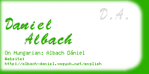 daniel albach business card