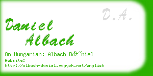 daniel albach business card